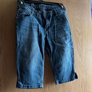 Arizona Jean Co., girls Bermuda jean shorts, 12